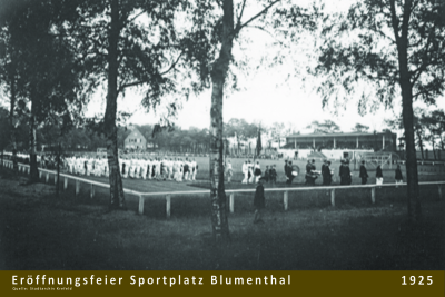 Eröffnungsfeier Sportplatz Blumenthal